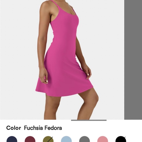 Halara Vibrant Pink Dress Longer Length - Picture 5 of 9